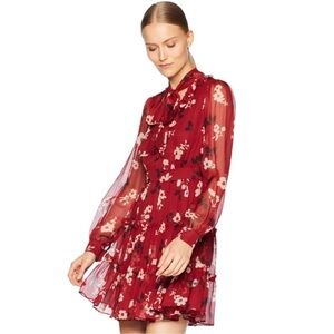 Kate Spade Camelia Chiffon Silk Mini Dress Size 0